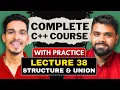 lec 38 Structure Union Enums in C C Complete Course LearnYard