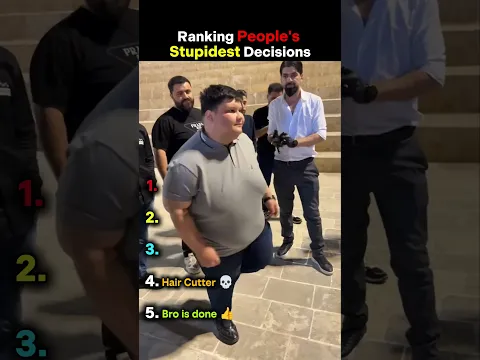 Ranking people's stupidest decisions #shorts π
