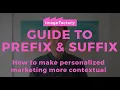 Do you want personalized emails with a prefix and suffix