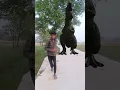Download Lagu Big Dinosaur chase T-Rex attack part 105 #trending #dinosaur #vfx #trex #youtube #shorts