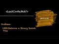 Balance a Binary Search Tree LeetCode 1382 - Python Solution