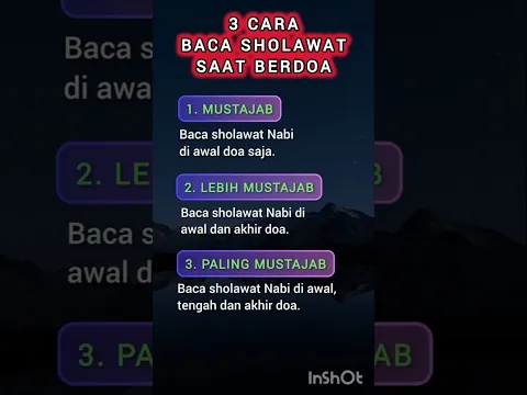 3 Cara Baca Sholawat Saat Berdoa #sholawat #sholattahajud