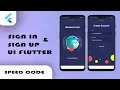 Flutter - Sign In Sign Up UI Tutorial Speed Code
