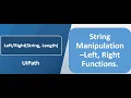 UiPath - String Manipulation Functionalities