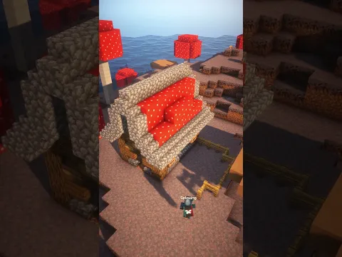 Minecraft Easy Mushroom House 🏠🍄 #shorts #minecraft #minecraftbuilding