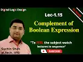 L1 15 Complement of a boolean function