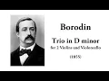 Borodin: String Trio in G minor (with Score)