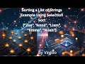 Sorting a List of Strings Example Using Selection Sort
