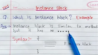 instance block in java Learn Coding