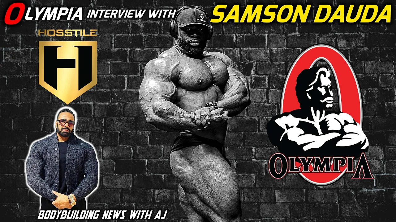 Samson Dauda 3 weeks out 2023 Mr Olympia / with AJ /Fouad Abiad Media channel