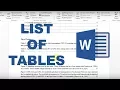 Cara membuat judul tabel dan daftar tabel di word