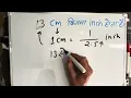 13 Cm How Much Inch Is There 13 Cm How Much Is There Convert Cm To Inches Maths Hindi