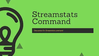 Splunk Commands Detail discussion on Streamstats and Eventstats Command