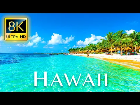 Download MP3 Fly Away to HAWAII in 8K ULTRA HD - Tropical Island Tour with Nature Relaxing Music & Drone Video 8K