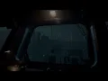 Rainy Night at Small Pier Relaxing Rain Sounds on Window, Ocean Waves | Cozy Room Ambience for Sleep