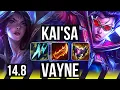 Download Lagu KAI'SA \u0026 Soraka vs VAYNE \u0026 Lulu (ADC) | 10/0/7, Quadra, Legendary | EUW Grandmaster | 14.8