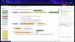 How to connect nodes between flows with Node-RED