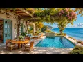 Download Lagu Quiet Jazz by the Seaside | Ocean Waves and Autumn Jazz Melodies for Relaxation and Refreshment