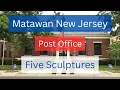 Matawan New Jersey Post Office Building Plaster Reliefs
