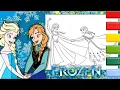 Frozen Coloring Frozen Elsa and Anna Coloring Page