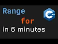 Range based for loop in C programming Hindi