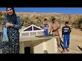 Hard Work in the Mountains | Installing Waterproof Roof for the Cave Home