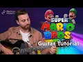 Learn Super Mario Bros Theme on Guitar Easy Beginner Tutorial FREE Tabs