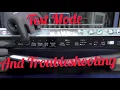 frigidaire gallery Dishwasher troubleshooting and diagnostic mode
