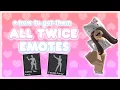 All the Twice Emotes on Roblox How to Get Them
