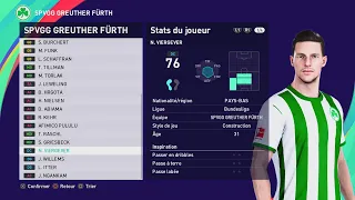  pes 2021 spvgg greuther f rth players rates