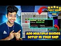 Add Multiple Homes in Minecraft SMP FREE Skript Fancy Home GUI Setup