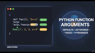 Python Function Arguments Explained Default Keyword Variable-Length Parameters
