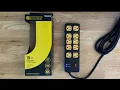 Utilitech 10-Outlet Indoor Black Power Strip