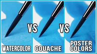 what is the difference between watercolor u0026 gouache u0026 poster colors