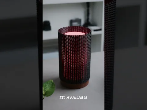 Modern Mesh 3D Printed Lamp