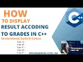Print Performance Grade using Switch Cases in C