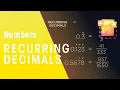Recurring Decimals Number Maths FuseSchool