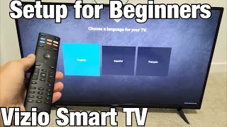 Vizio Smart TV How to Setup for Beginners step by step