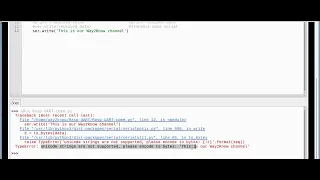 TypeError unicode strings are not supported please encode to bytes
