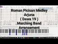 Download Lagu ROMAN PICISAN Medley ARJUNA (Dewa 19) - Marching Band Arransement (Partitur)