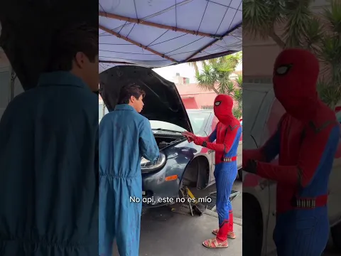 te van a ganar el mandando mi spiterman  #shortvideo #comedy
