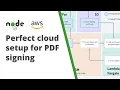 Signing a PDF with Javascript - cloud setup using AWS