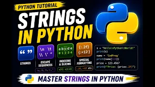 Strings in Python Python Tutorial 005 for Beginners