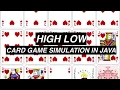 HighLow Card Game in Java