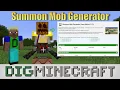 How to use our Summon Mob Generator tool for Minecraft