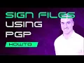 Sign files using PGP