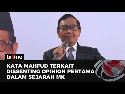 Mahfud MD Soroti Tiga Dissenting Opinion Hakim MK