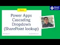 PowerApps Cascading Dropdown PowerApps cascading dropdown SharePoint list
