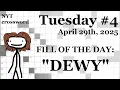 Tuesday 25 -
