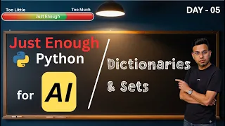 The Perfect Guide to Python Dictionaries Sets Day 5 Just Enough Python for AI